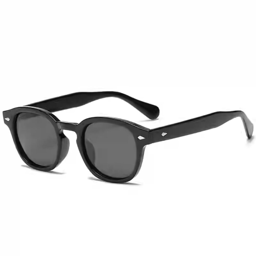 Black Frame Sun Protection Black Lens Sunglasses